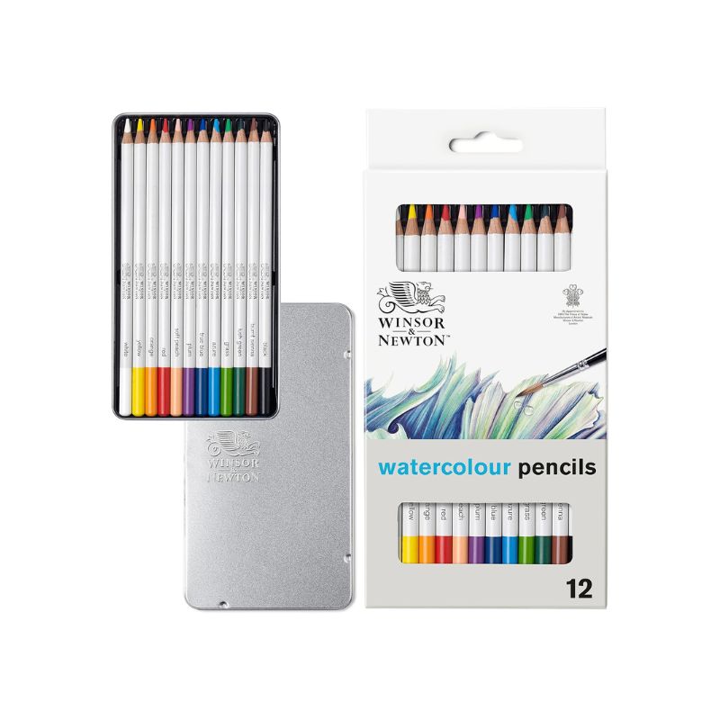 Boîte de 12 crayons de couleur aquarellables - Winsor & Newton