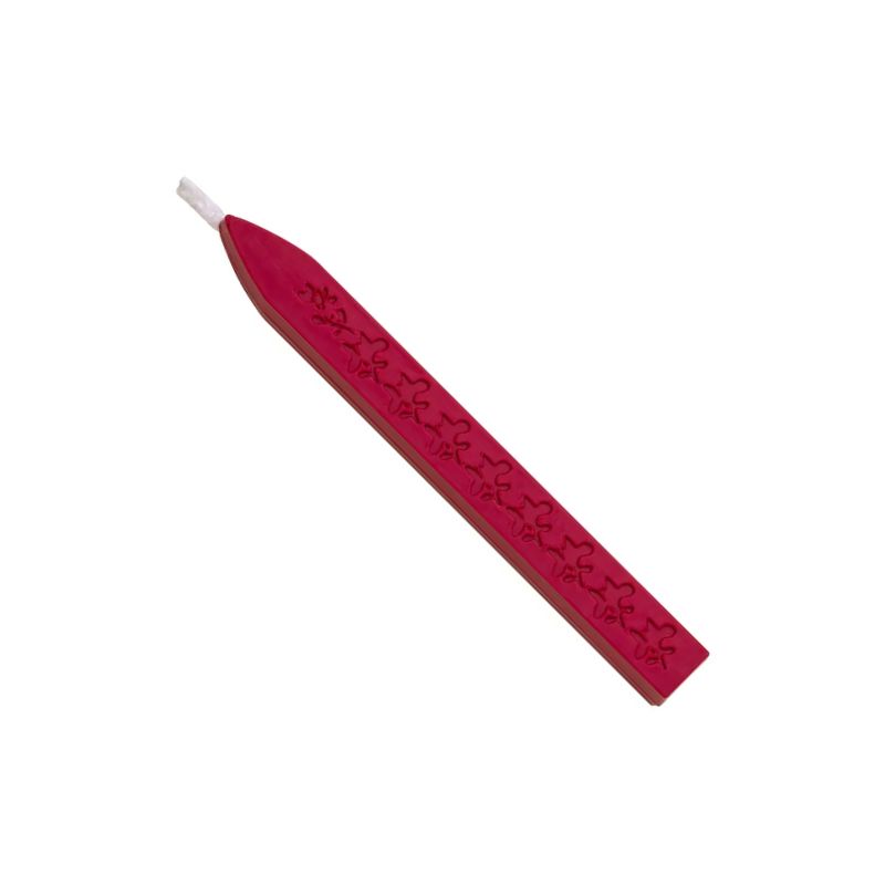 Cire à cacheter rouge avec mèche de qualité supérieure