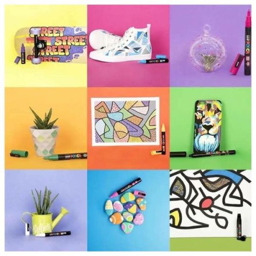 Assortiment de 16 marqueurs POSCA PC3M