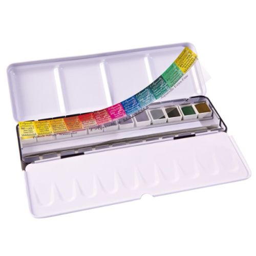 12 demi-godets aquarelle extra-fine Sennelier - Palette signature Marie Boudon
