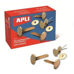 Boîte de 100 Attaches parisiennes avec oeillets - Apli
