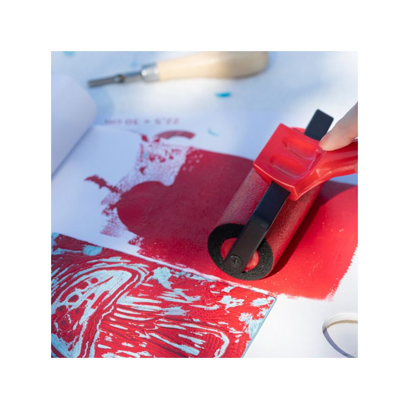 Rouleau encreur flexible - accessoire gravure Art création