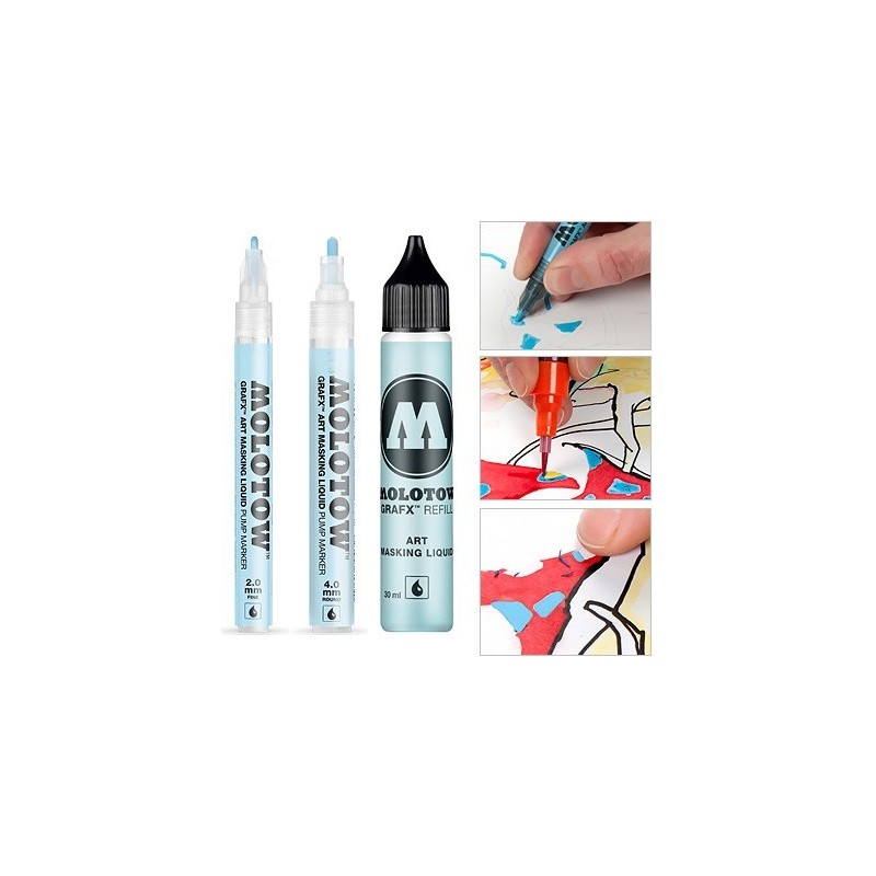 Marqueur de masquage, liquide à masquer de Molotow