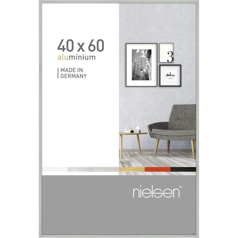 Cadre Nielsen pixel Argent mat 40x60