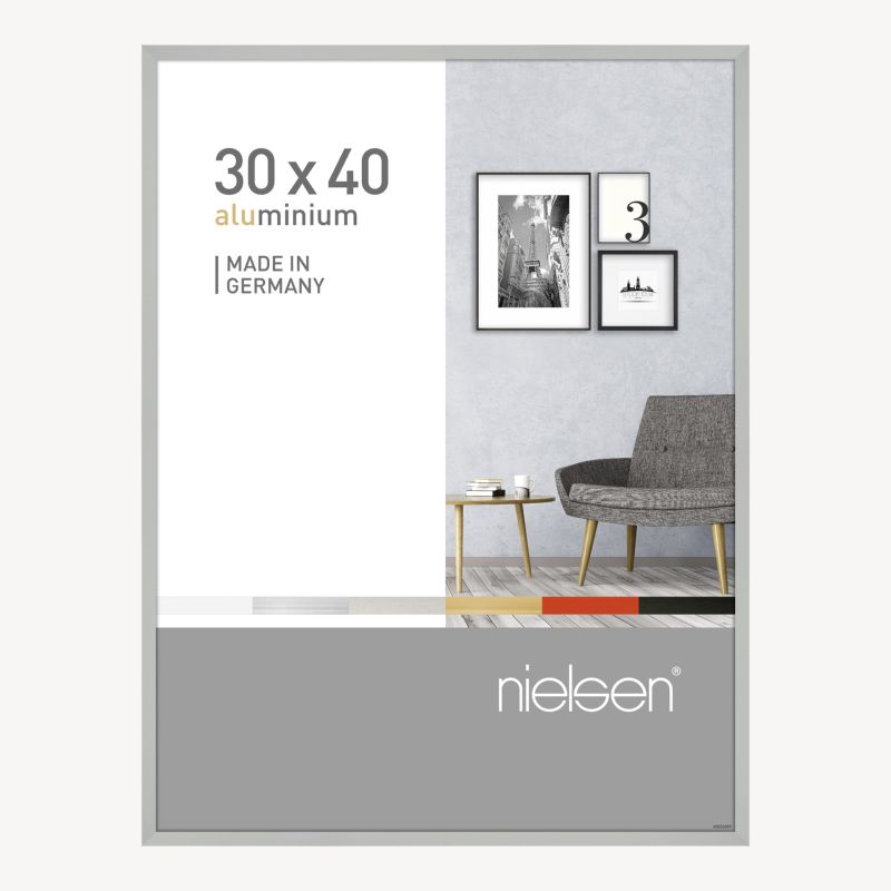 Cadre  Nielsen Pixel Argent mat