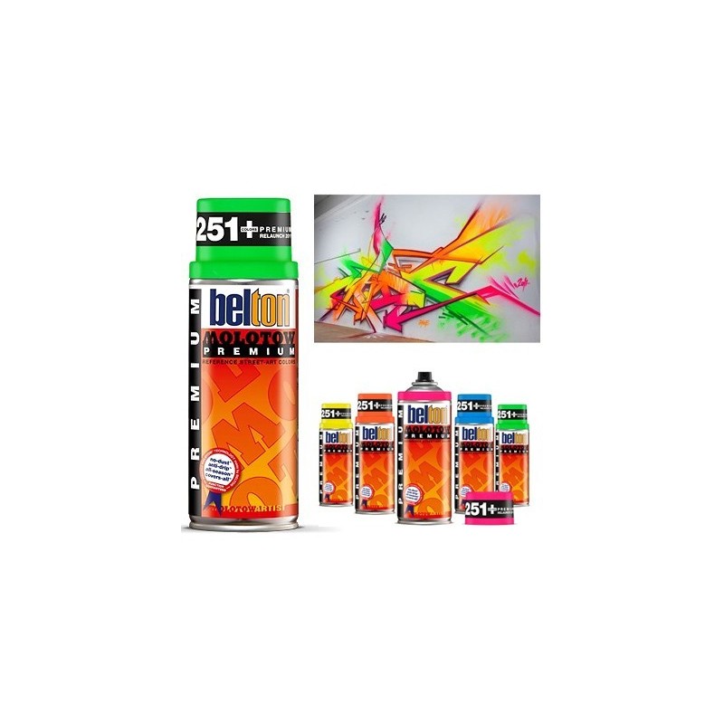 Bombe peinture fluorescente Molotow,peinture en bombe ou spray
