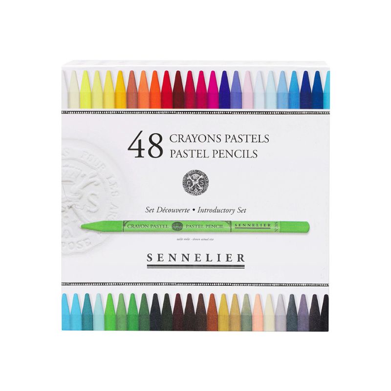 Coffret de 48 crayons pastel sans bois Sennelier