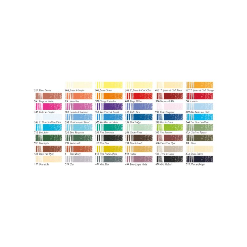 Nuancier Sennelier 48 crayons pastel