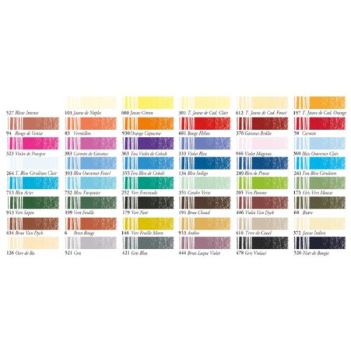Nuancier Sennelier 48 crayons pastel