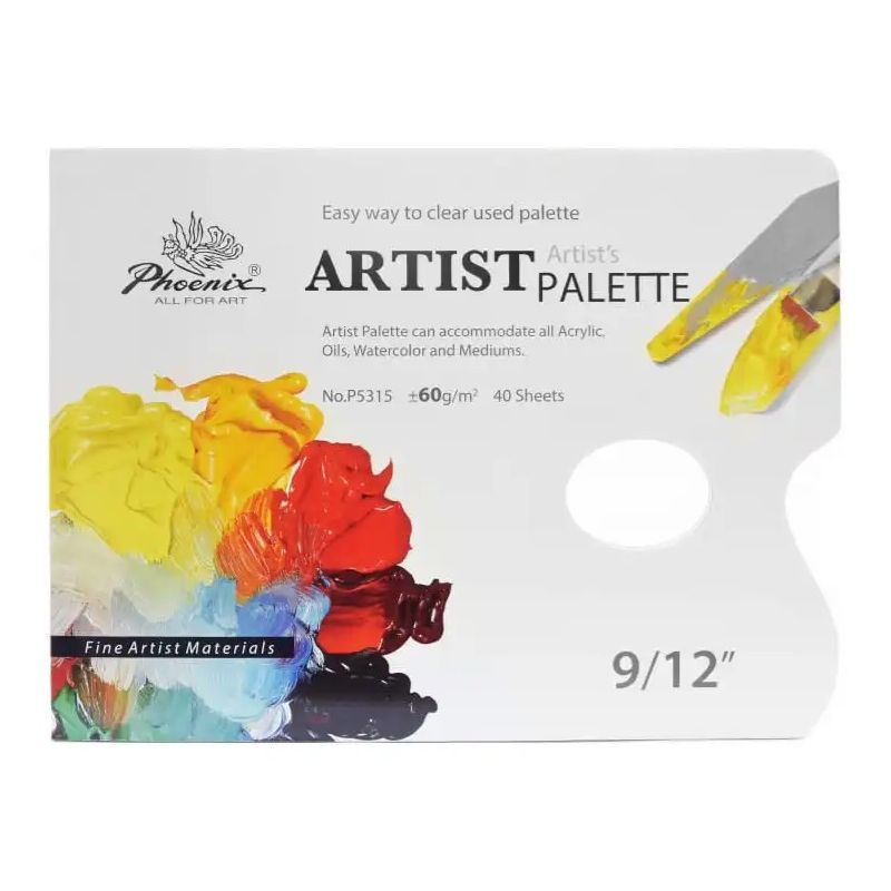 Palette pelable 23x30cm pour peinture à l'huile et acrylique