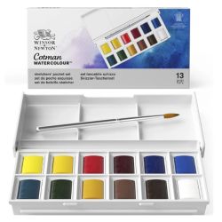Boîte d'aquarelle Cotman Sketcher - 12 demi-godets 