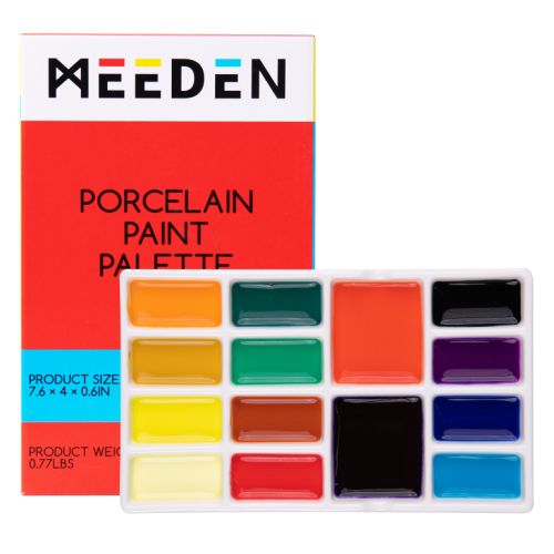 Palette de peinture en céramique Meeden 14 creux Palette de peinture en céramique Meeden 14 creux