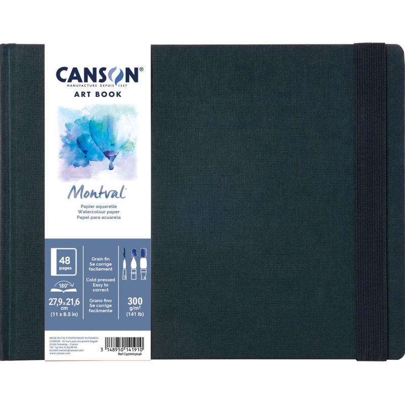 Carnet reliure cousue Montval - pour aquarelle et gouache Carnet reliure cousue Montval - pour aquarelle et gouache