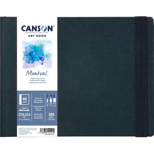 Carnet reliure cousue Montval - pour aquarelle et gouache Carnet reliure cousue Montval - pour aquarelle et gouache