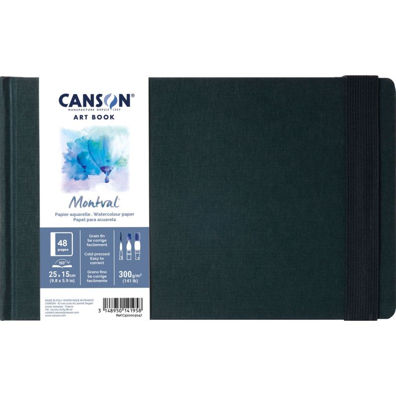 Carnet beaux-arts Montval pour aquarelle - format portrait Carnet beaux-arts Montval pour aquarelle - format portrait