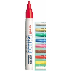 Uni Paint Marker PX20 pointe moyenne, marqueur permanent à base de peinture à l'huile