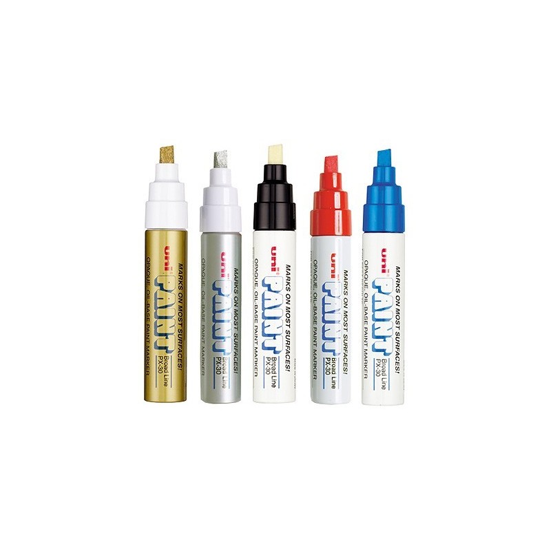 Uni Paint Marker PX30 pointe large, marqueur permanent à base de peinture à l'huile