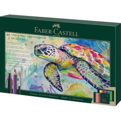 Coffret crayons Albrecht Dürer & feutres Pitt - 46 pièces - Faber-Castell