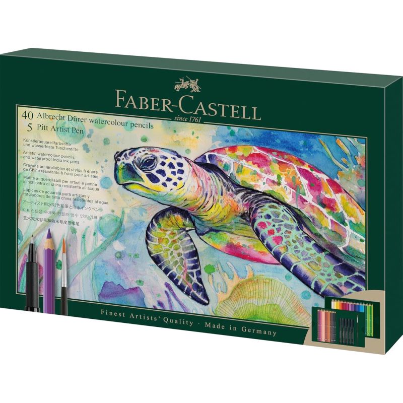 Coffret crayons Albrecht Dürer & feutres Pitt - 46 pièces - Faber-Castell