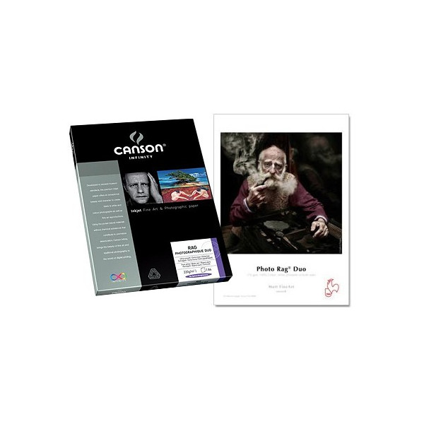 Papier photo Infinity Rag Duo  - 220 gr - Canson