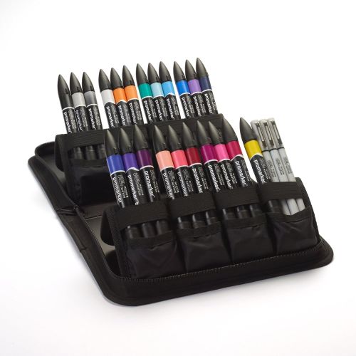 Set feutres à alcool double pointe Promarker - Lettrage moderne - Winsor & Newton