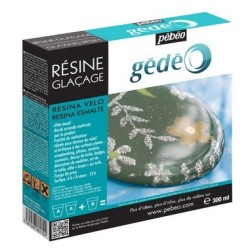 Résine glaçage pour donner relief et transparence