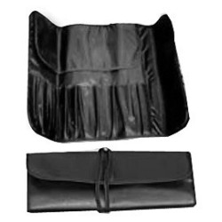 Trousse souple noire de rangement pour pinceaux