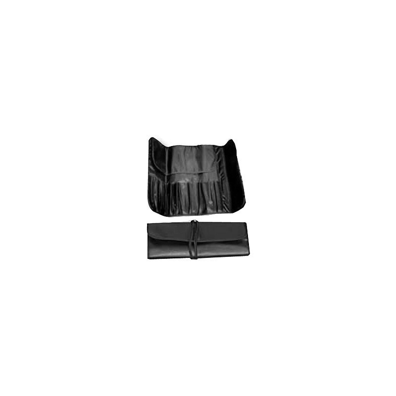 Trousse souple noire de rangement pour pinceaux