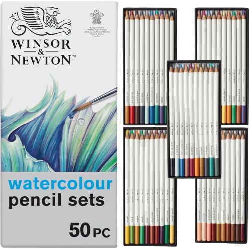 Coffret 50 crayons aquarellables professionnels Winsor et Newton Coffret 50 crayons aquarellables professionnels Winsor et Newton