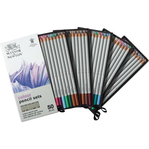 Boîte 50 crayons de couleurs Winsor et Newton Boîte 50 crayons de couleurs Winsor et Newton