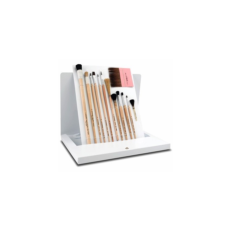Kit brosses et pinceaux pour dorure - Léonard Kit brosses et pinceaux pour dorure - Léonard