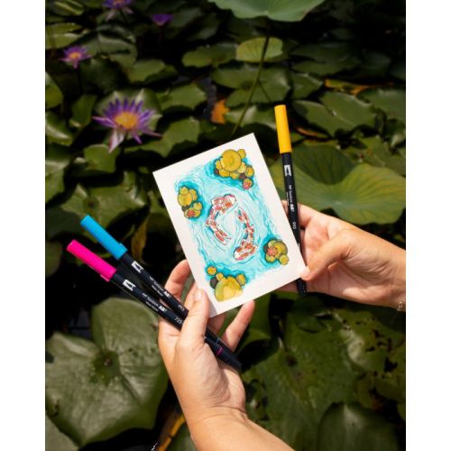 Set pour dessiner une Carpe Koi au feutres ABT Set pour dessiner une Carpe Koi au feutres ABT