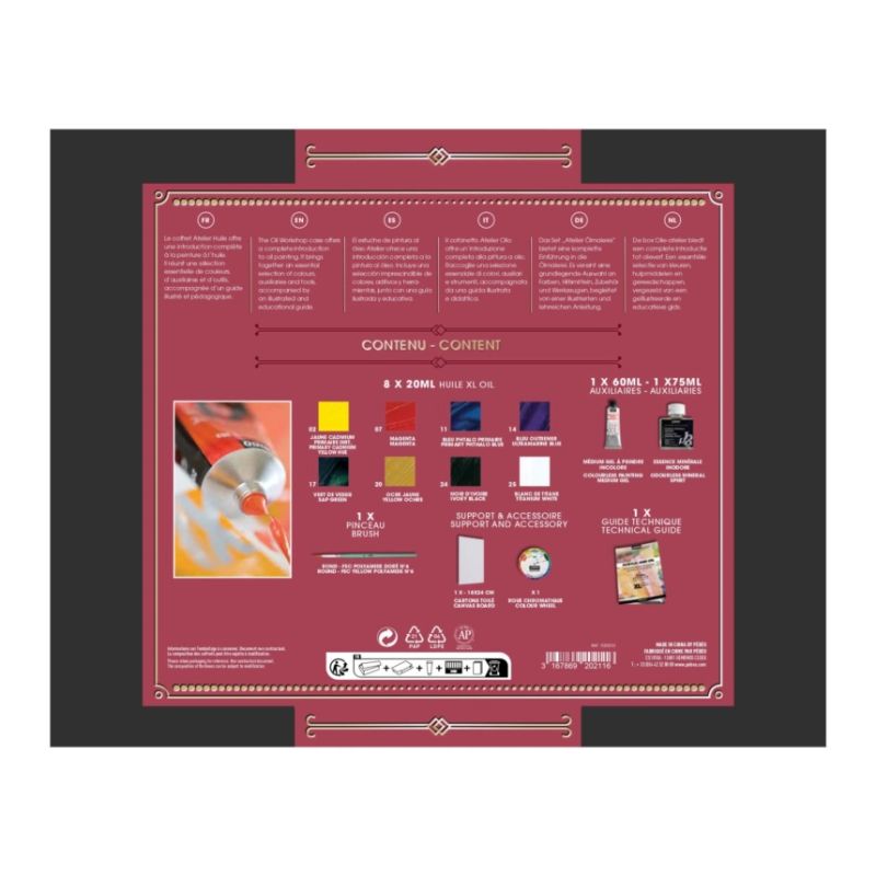 Coffret peinture à l'huile Pébéo - essentiel huile Studio XL
