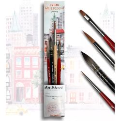Set 4 pinceaux Urban Watercolor journey - Da Vinci
