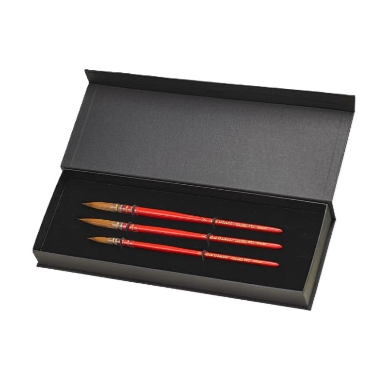 Coffret 3 pinceaux à lavis Colineo Red - Da Vinci Coffret 3 pinceaux à lavis Colineo Red - Da Vinci