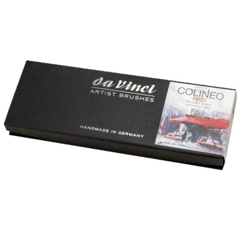 Coffret 3 pinceaux à lavis synthétiques haut de gamme Colineo Red - Da Vinci Coffret 3 pinceaux à lavis synthétiques haut de gamme Colineo Red - Da Vinci