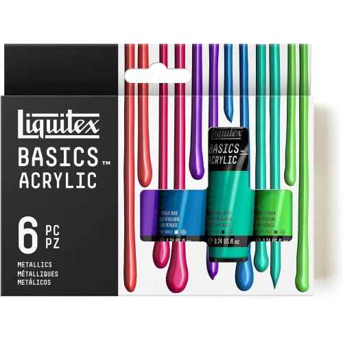 Set 6 acryliques métalliques Liquitex Basics Set 6 acryliques métalliques Liquitex Basics