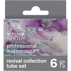 Set 6 tubes aquarelle extra-fine Winsor & Newton - Revival
