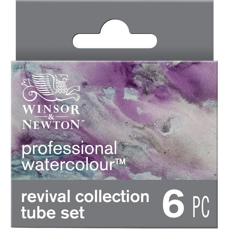 Set 6 tubes aquarelle extra-fine Winsor & Newton - Revival 
