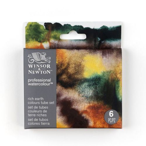 Set 6 tubes aquarelle extra-fine Winsor & Newton - Couleurs terres riches Set 6 tubes aquarelle extra-fine Winsor & Newton - Couleurs terres riches