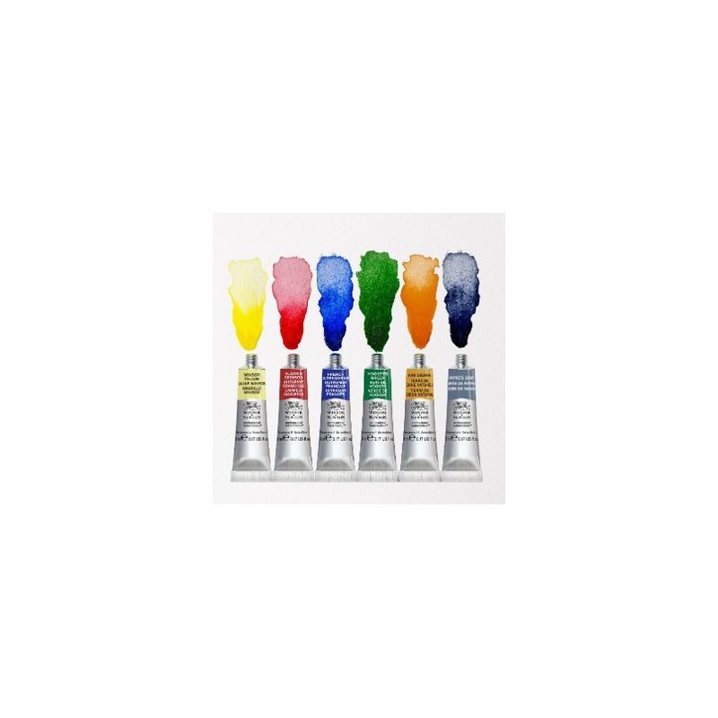 Set 6 tubes aquarelle extra-fine Winsor & Newton - Couleurs fondamentales Set 6 tubes aquarelle extra-fine Winsor & Newton - Couleurs fondamentales