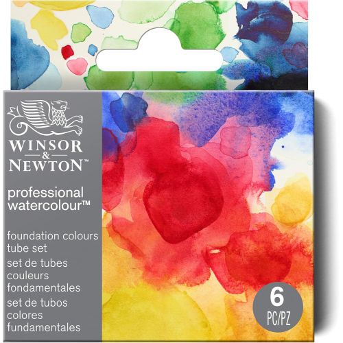 Set 6 tubes aquarelle extra-fine Winsor & Newton - Couleurs fondamentales Set 6 tubes aquarelle extra-fine Winsor & Newton - Couleurs fondamentales