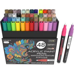 Set 48 marqueurs acrylique 0.7 mm - Tooli-Art