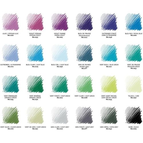 Pastels Conté à Paris - Boite 48 carrés couleur assortis Pastels Conté à Paris - Boite 48 carrés couleur assortis