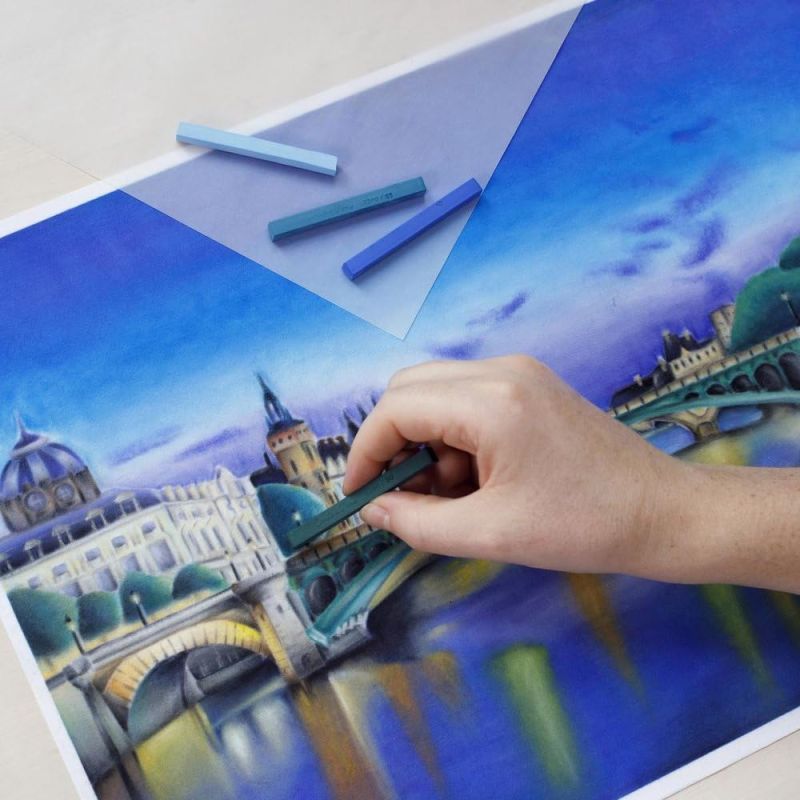 Boite 48 pastels tendres carrés - Conté à Paris Boite 48 pastels tendres carrés - Conté à Paris