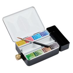 Aquarelle extra-fine Sennelier - Boîte métal émaillé + réserve d’eau