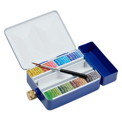 Aquarelle Sennelier extra-fine Sennelier - Boîte métal émaillé + réserve d’eau Aquarelle Sennelier extra-fine Sennelier - Boîte métal émaillé + réserve d’eau