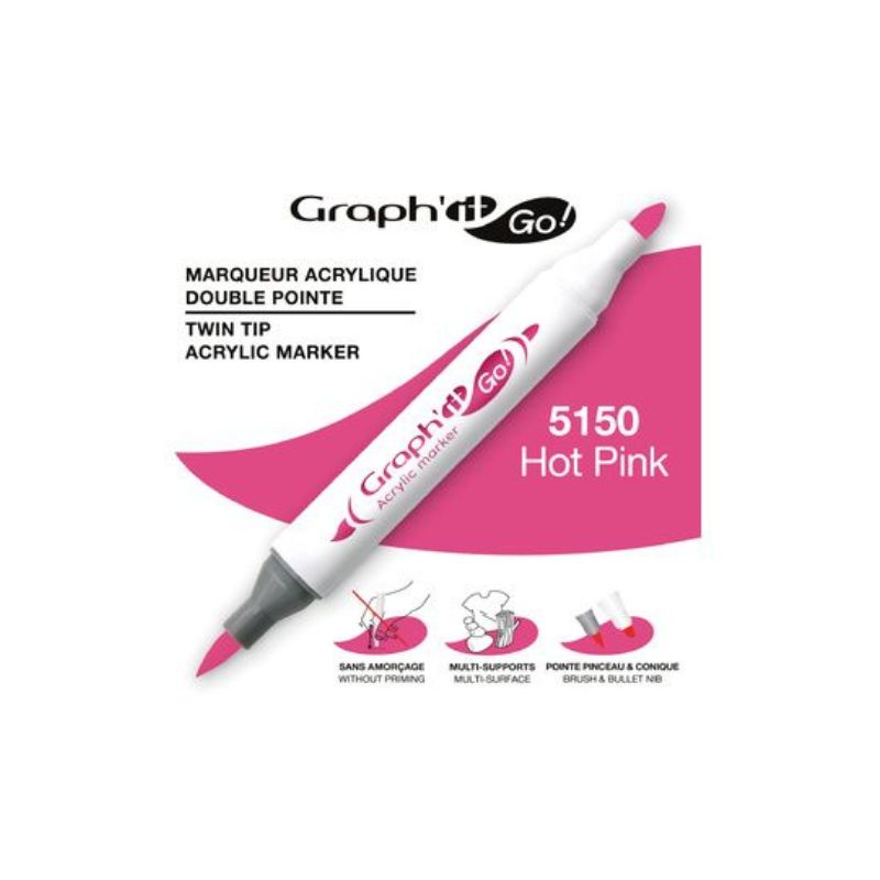 Marqueur Graph’It Go double pointe peinture acrylique