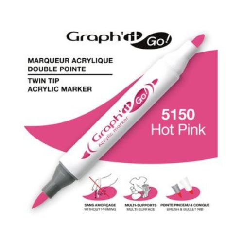 Marqueur Graph’It Go double pointe peinture acrylique