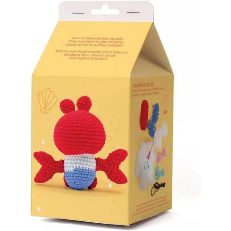 Kit crochet mini Amigurumi - Chizu le crabe - Graine créative